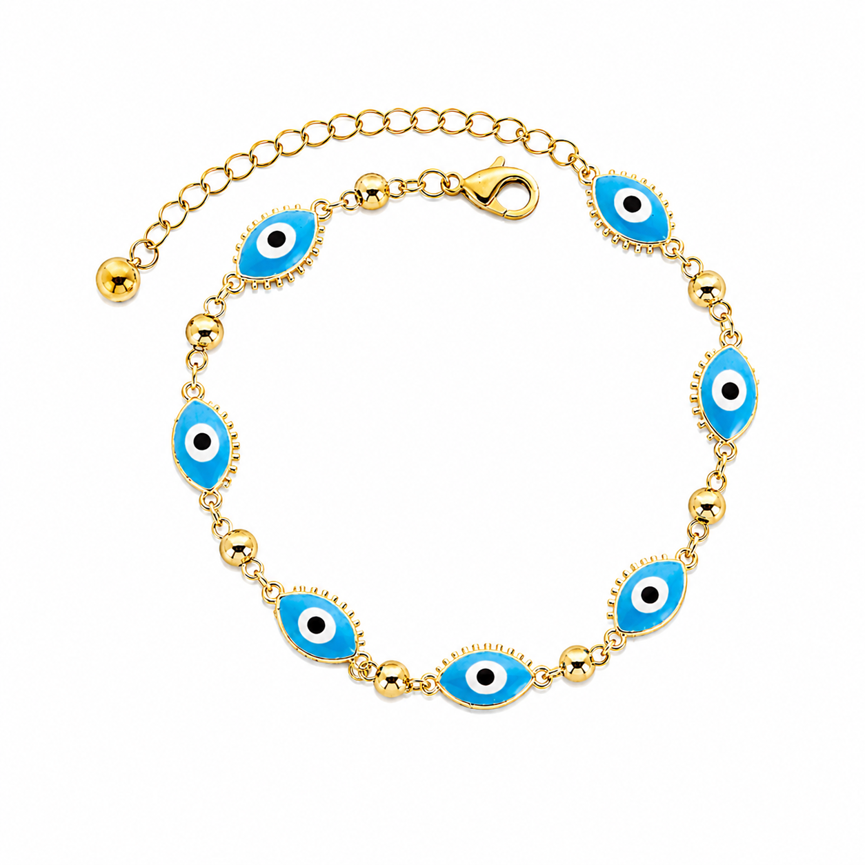 Evil Eye Anklet – Available in Blue & Navy