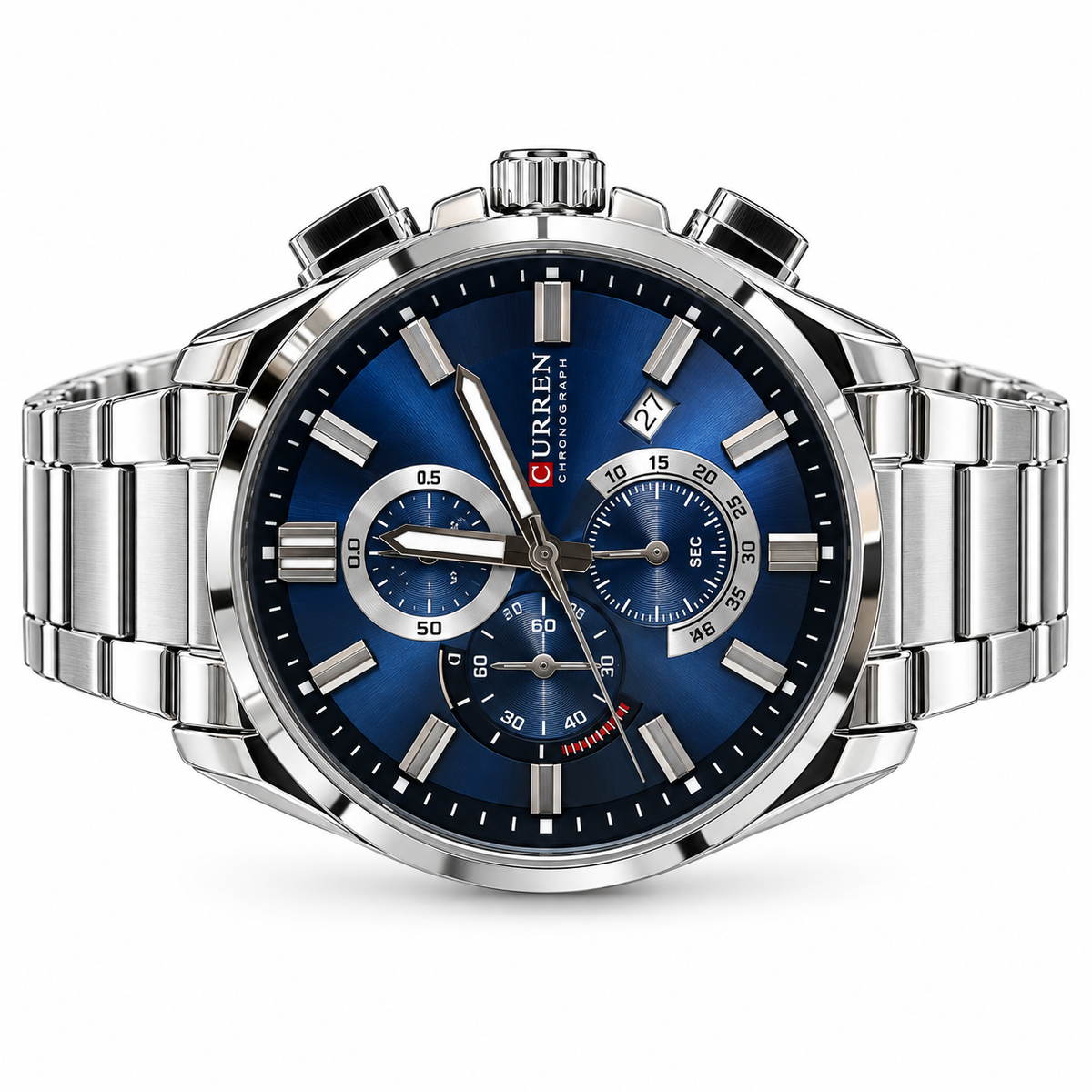 Curren chrono Blue Sunray Sport Watch(man)