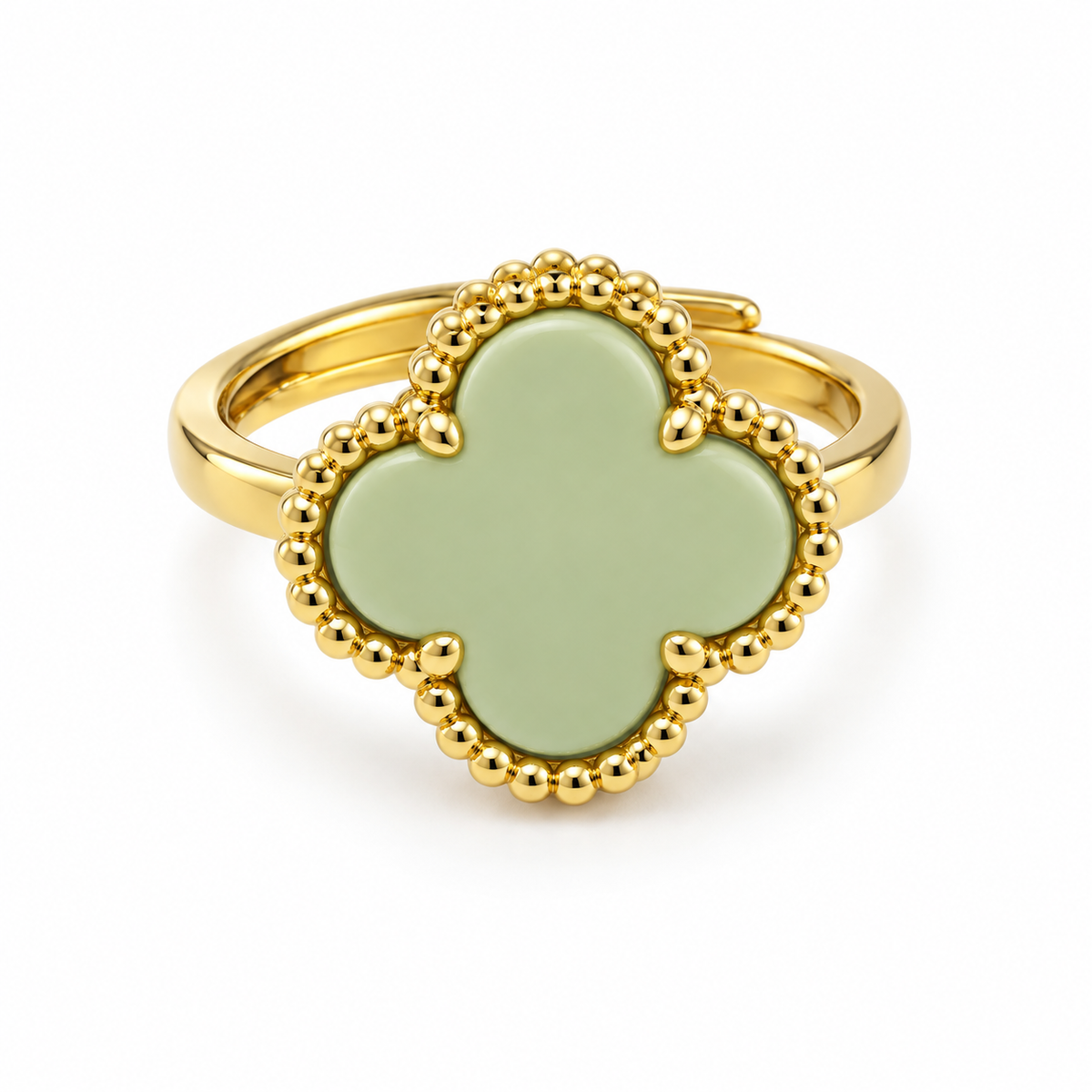 Clover Ring – Deep Blue Elegance