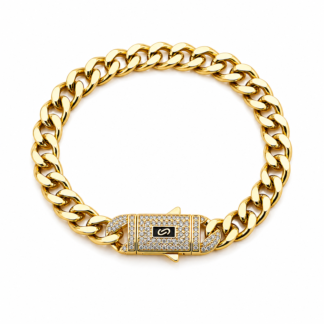 Monaco Lock Chain Bracelet – Gold Luxury