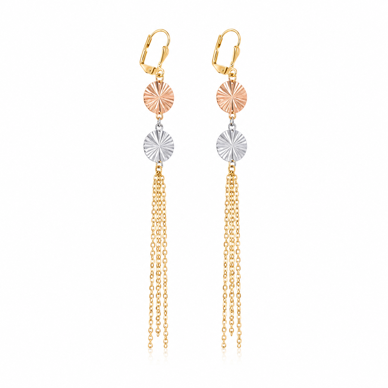 Sunburst Tassel Earrings