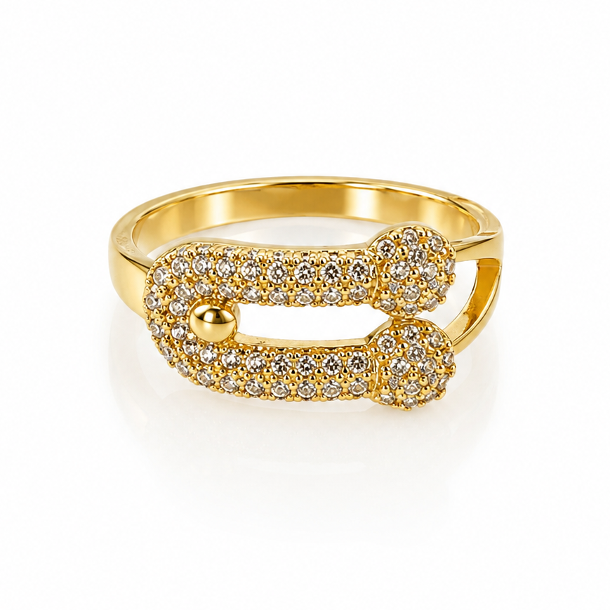 Lock Ring – Available in Gold & Silver | Poshewix