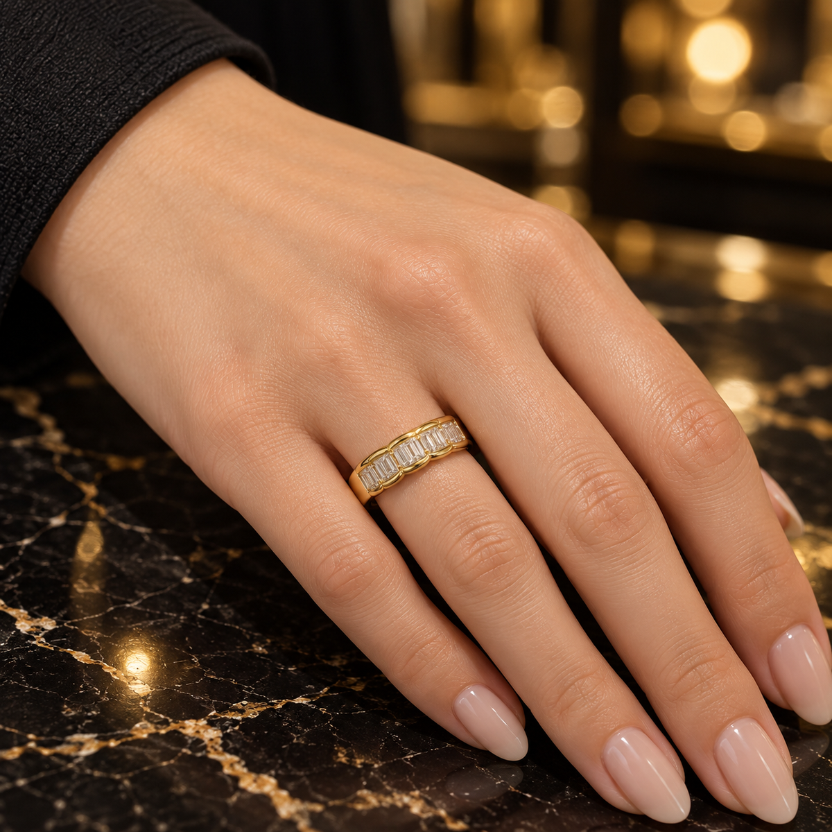 Crystal Crown Band – Gold