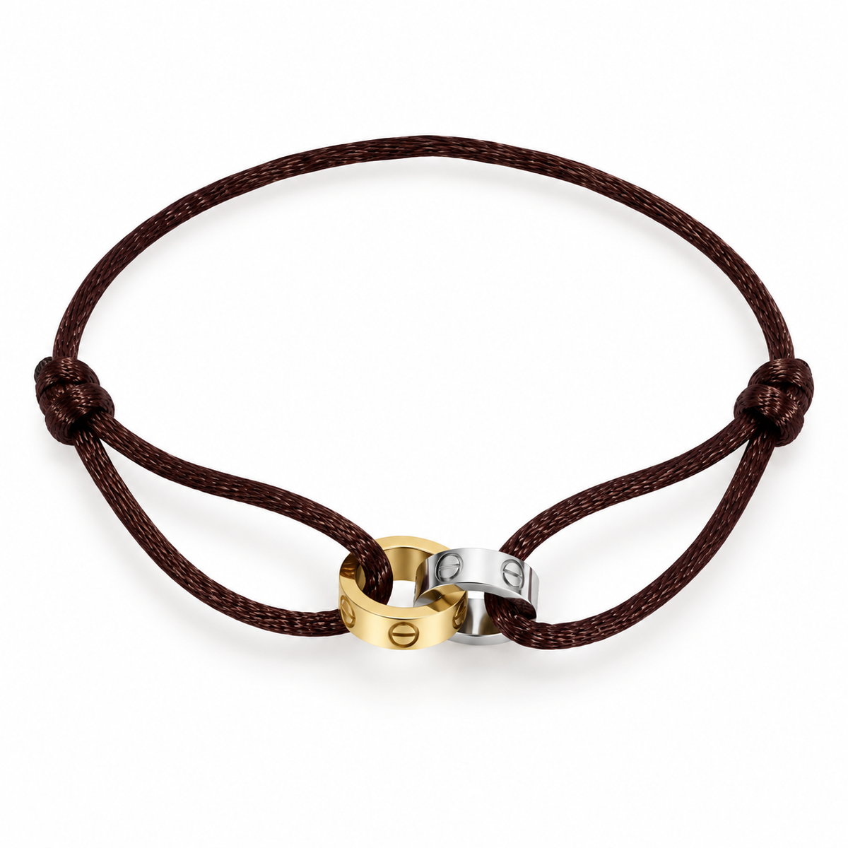 Love dual color Cord Bracelet – Adjustable Unisex Design