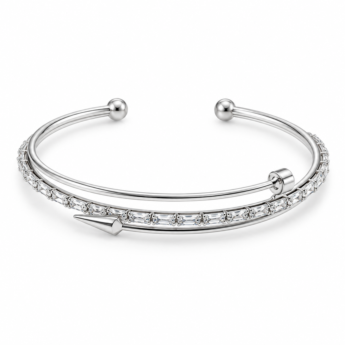 Crystal Arrow Wrap Bangle
