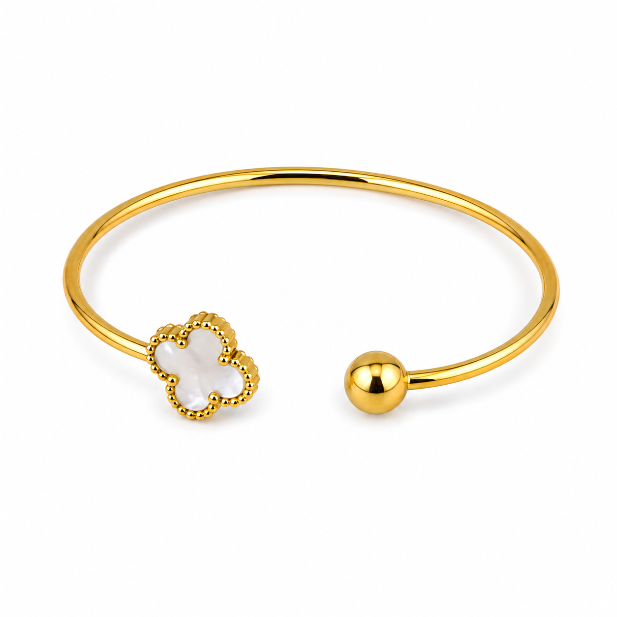 Lucky Charm Open Bangle