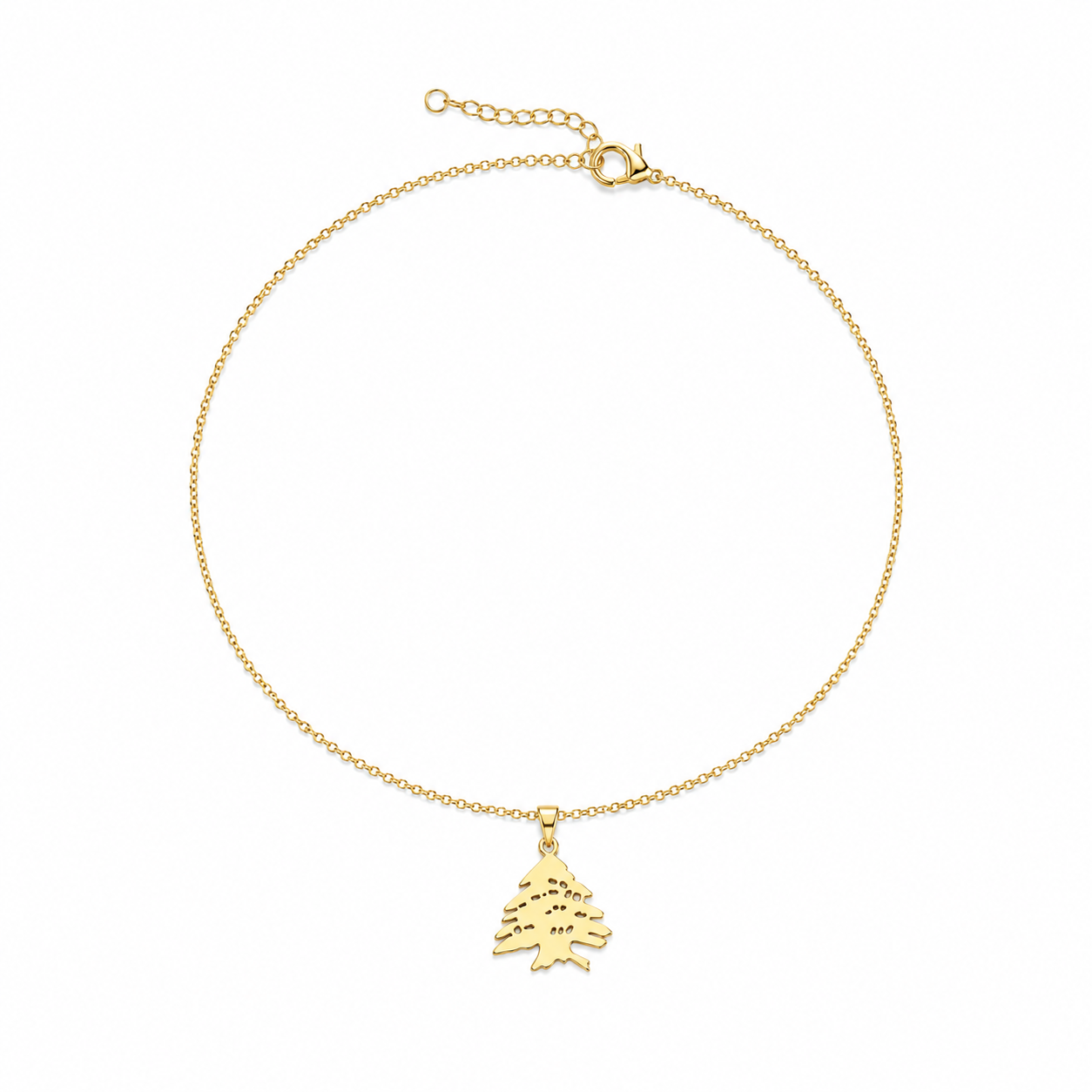 Lebanese small arz Cedar Tree Pendant Necklace – Elegant & Meaningful ✨