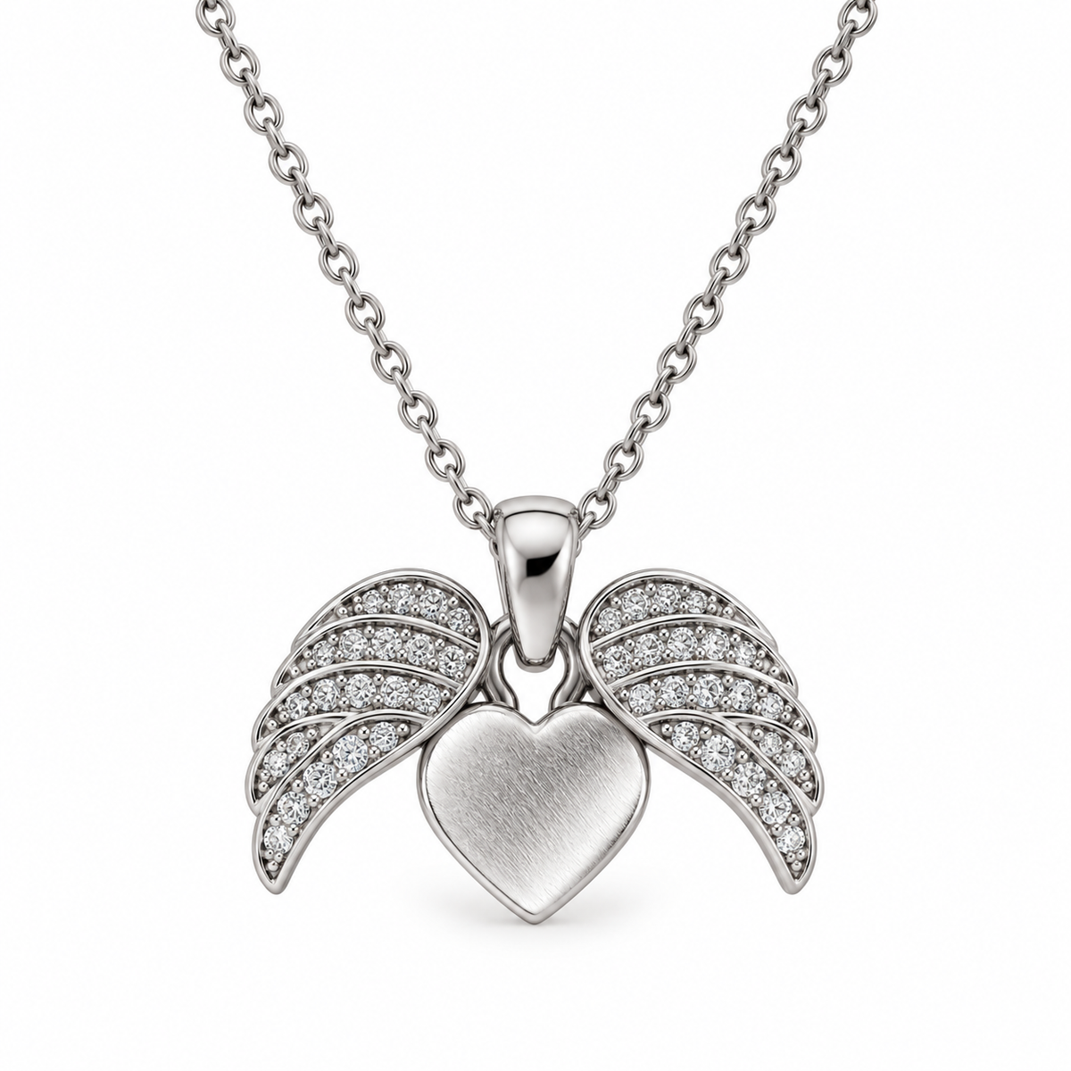 Angel Heart Wing Necklace