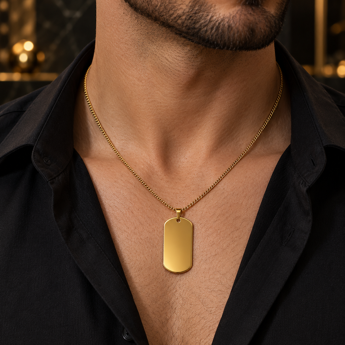 Classic Tag Pendant Necklace (60cm)✨🔗