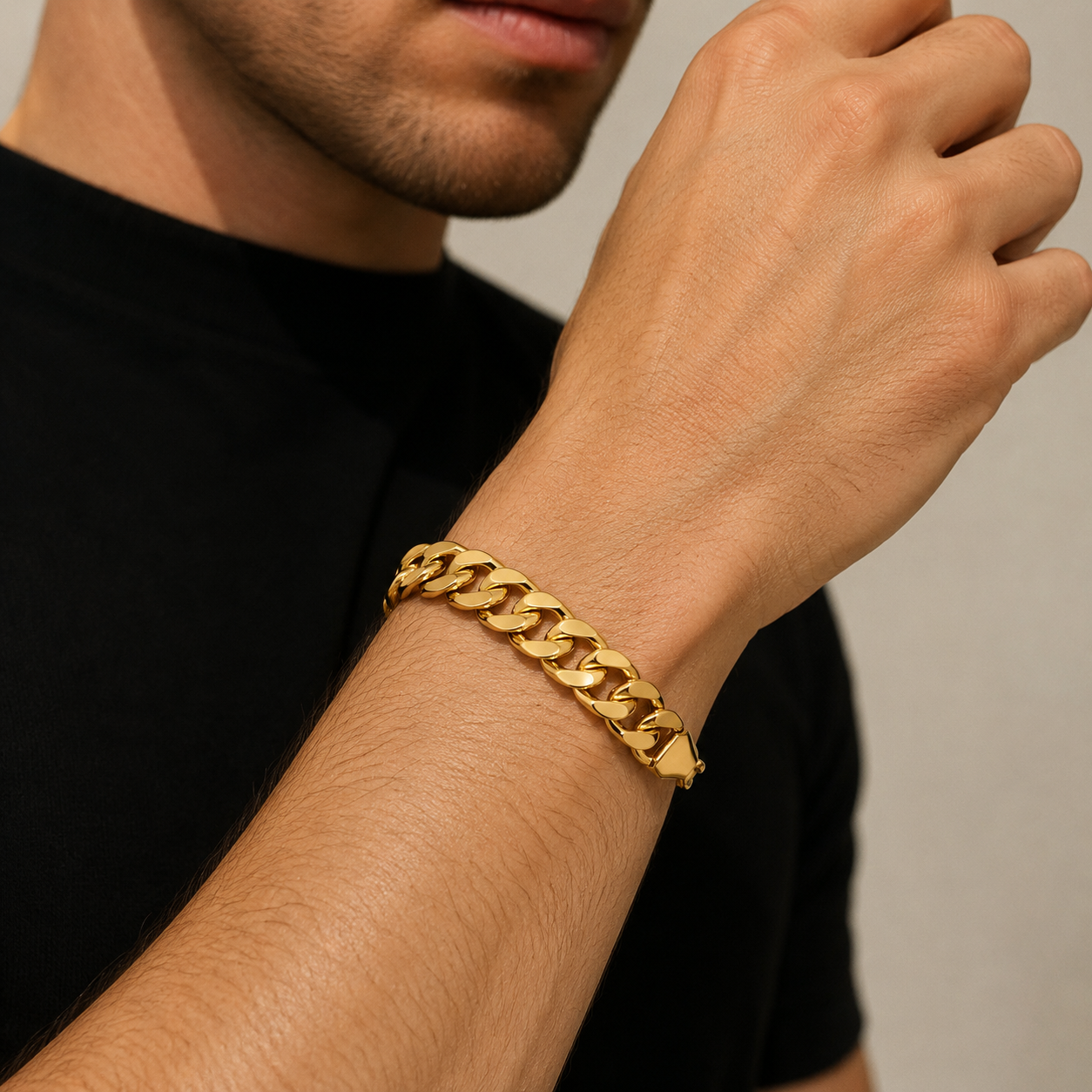 Thick O-link Cuban Link Bracelet(11.5mm-21cm)