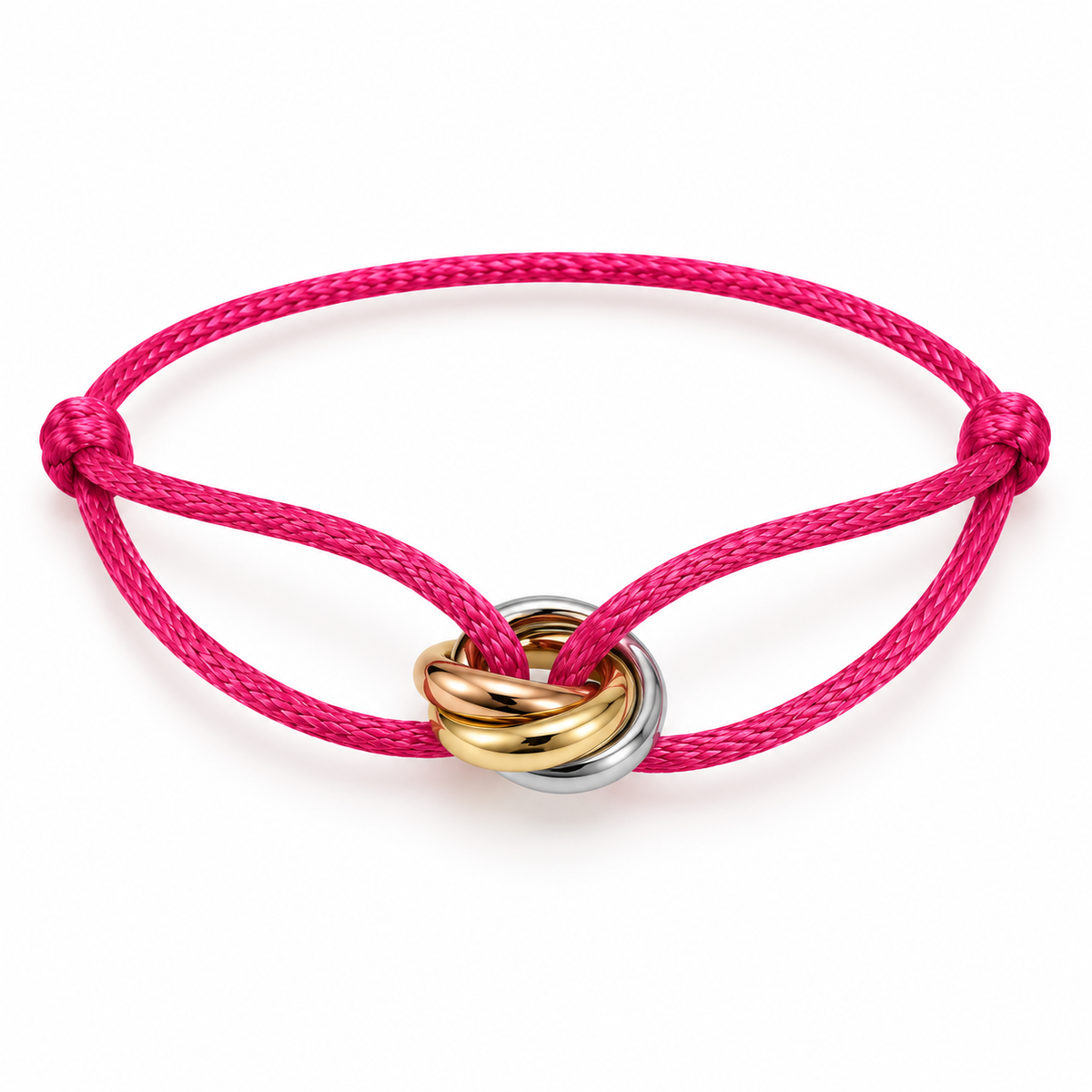 Trinity Interlocking Trio Cord Bracelet – Adjustable Unisex Design