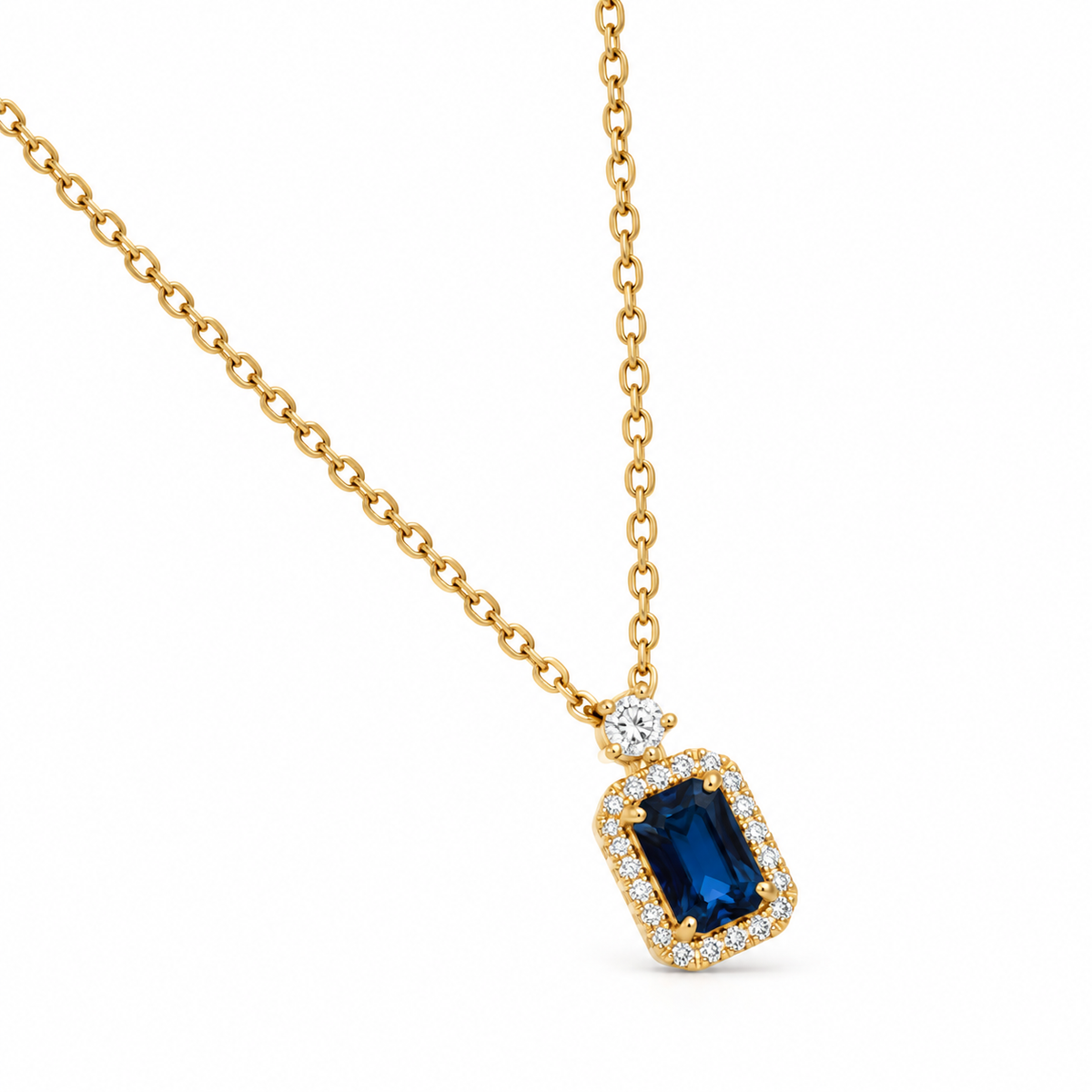 stone frame “Luxe Gemstone Glow” Necklace Collection