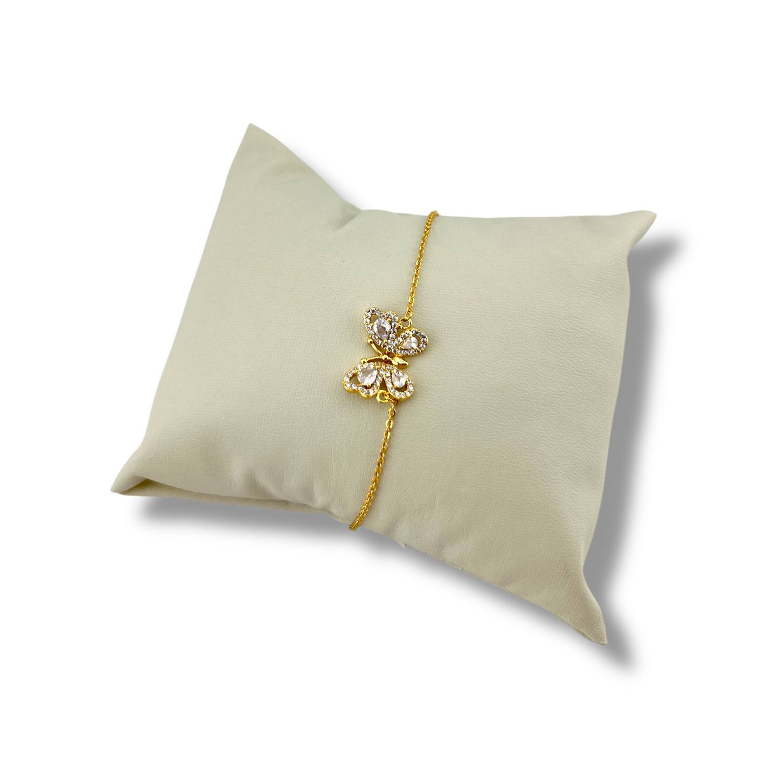 Golden Papillon Bracelet – Silver Glow Edition