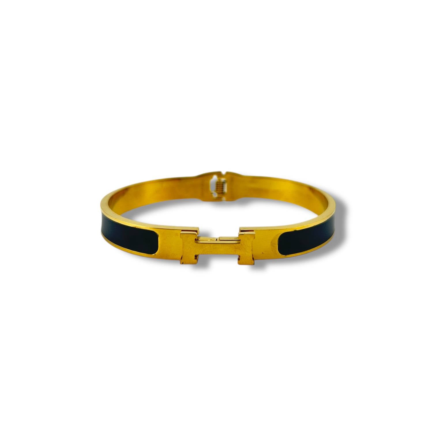 🧡 Tangerine Enamel H-Link BANGLE
