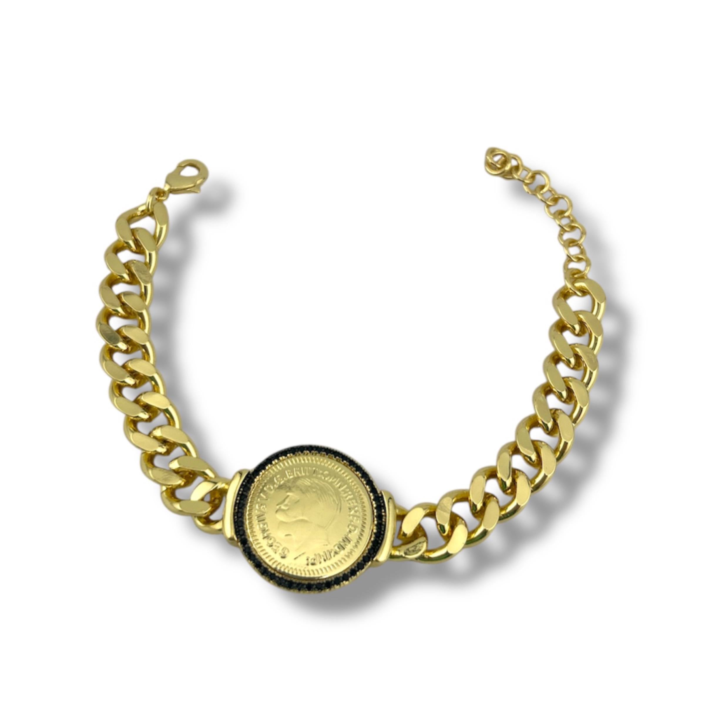 ✨ Lira Royale Bracelet – Gold Coin Heritage Edition