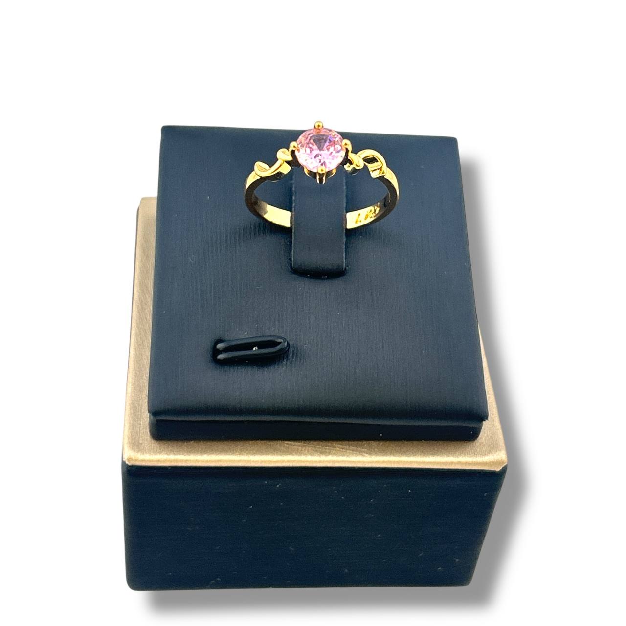 Pink Sparkle Wave Ring 💖✨