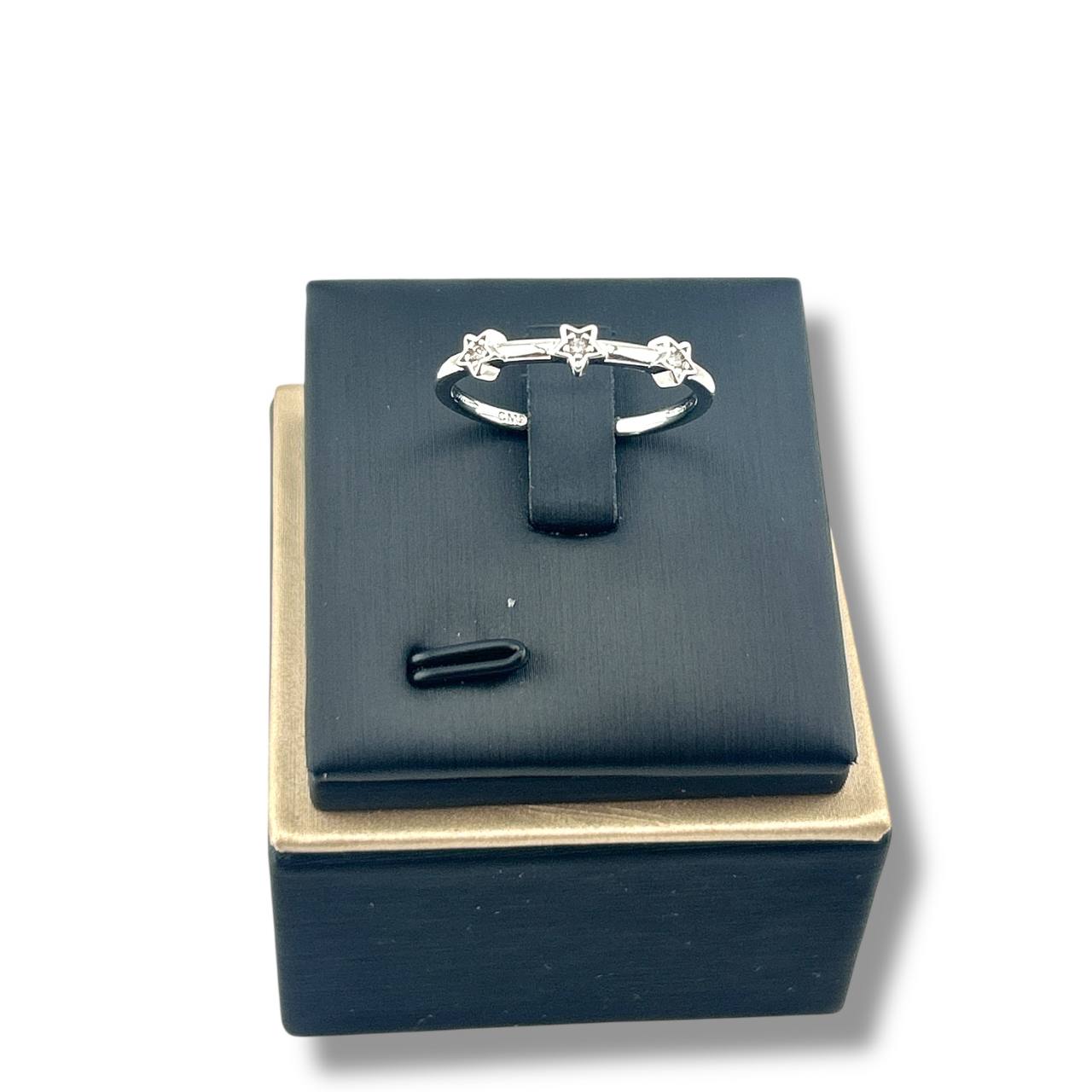 Starlight Trio Silver Ring 🌟💫