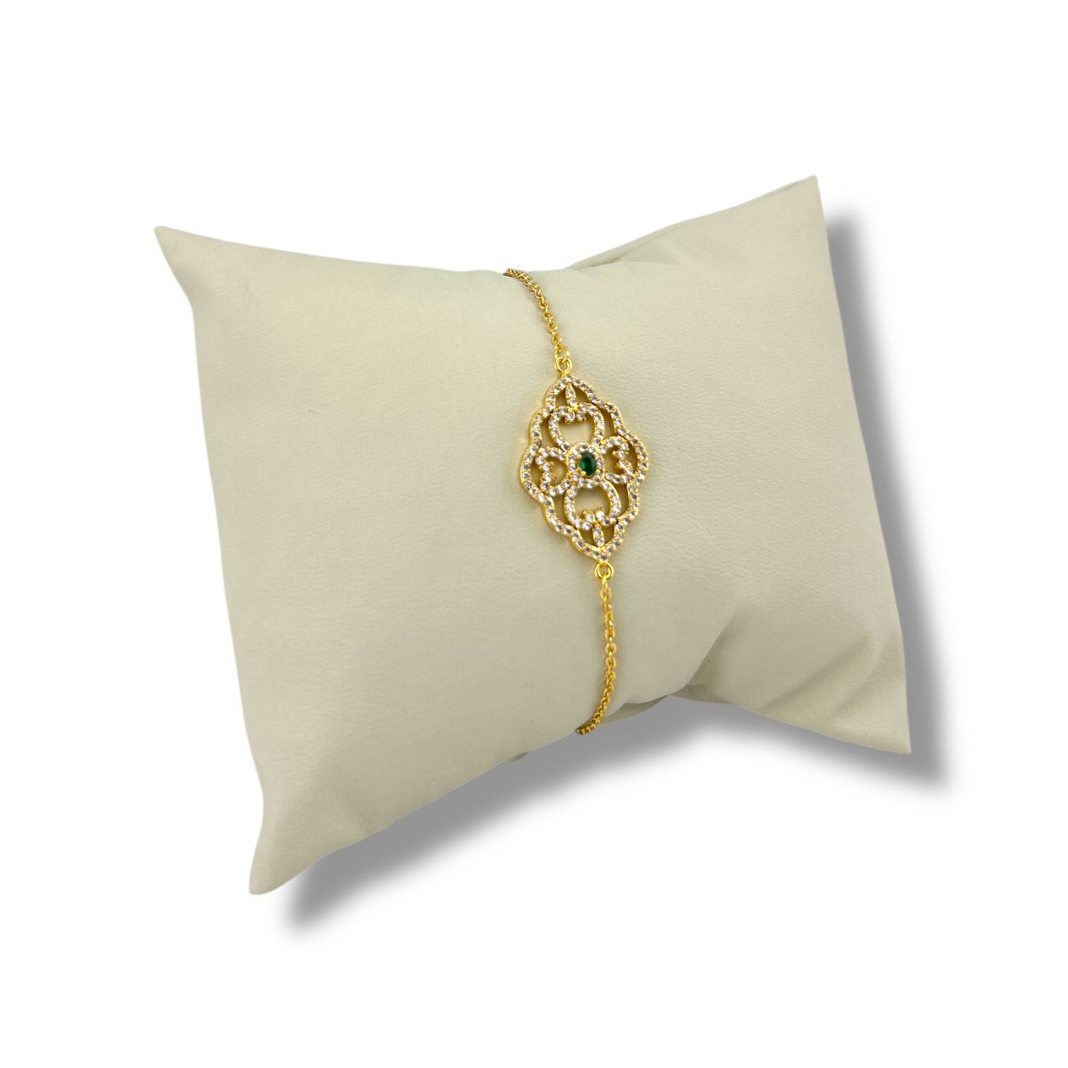 Golden Filigree Bloom Bracelet