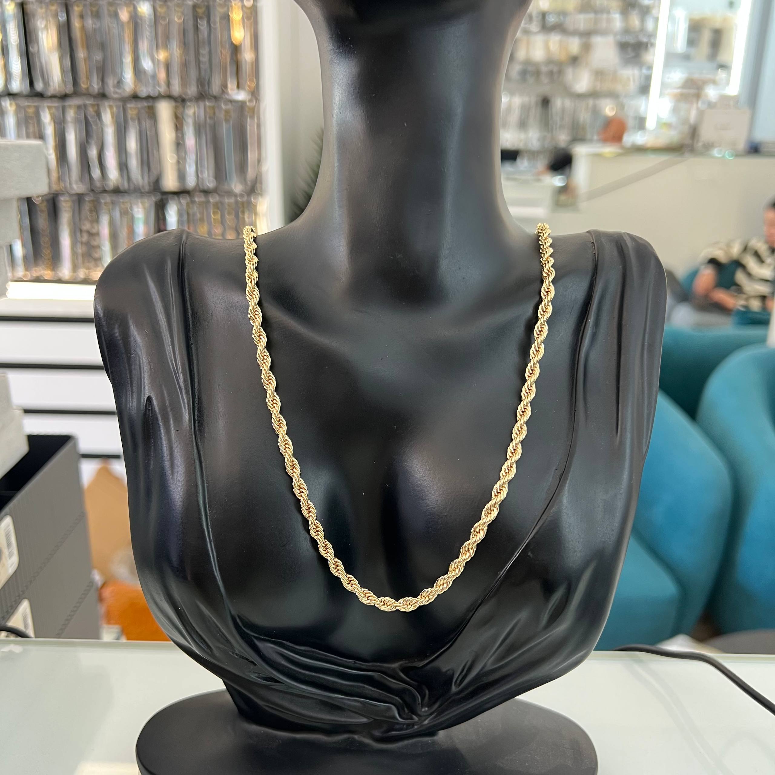 💛 Classic Rope Chain Collection – 18K Gold Edition 💛