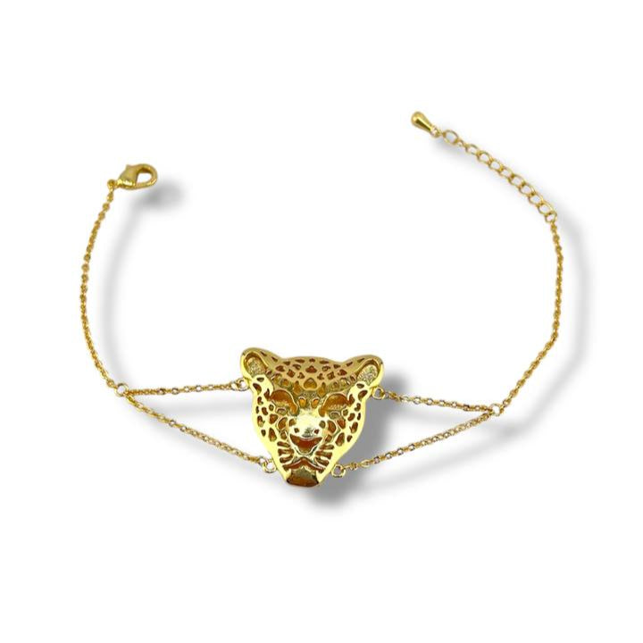 Fierce Elegance – Tiger Head Bracelet