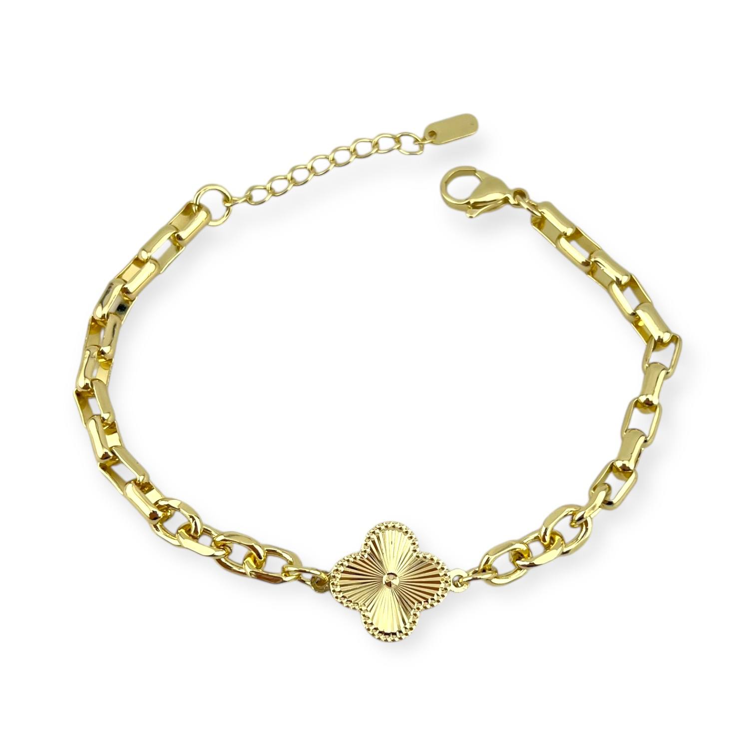 seda Vancleef “Luck Bloom” 18K Gold-Plated Bracelet