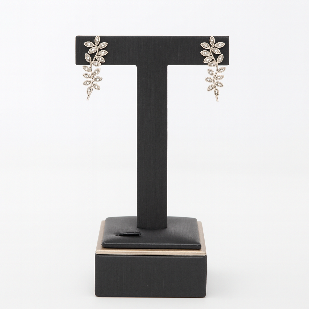 Crystal Bloom Ear Climbers