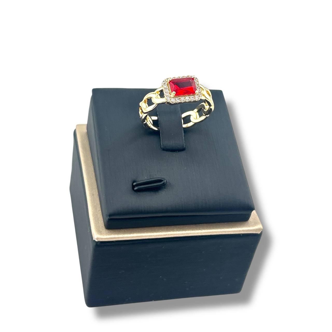 Royal Chain Gem Ring – Multiple Colors