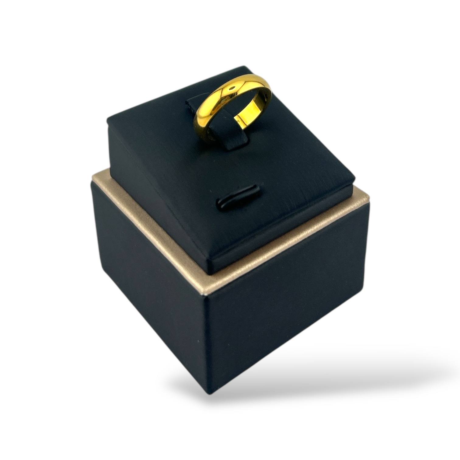 Classic Dome Band Ring – Gold & Silver