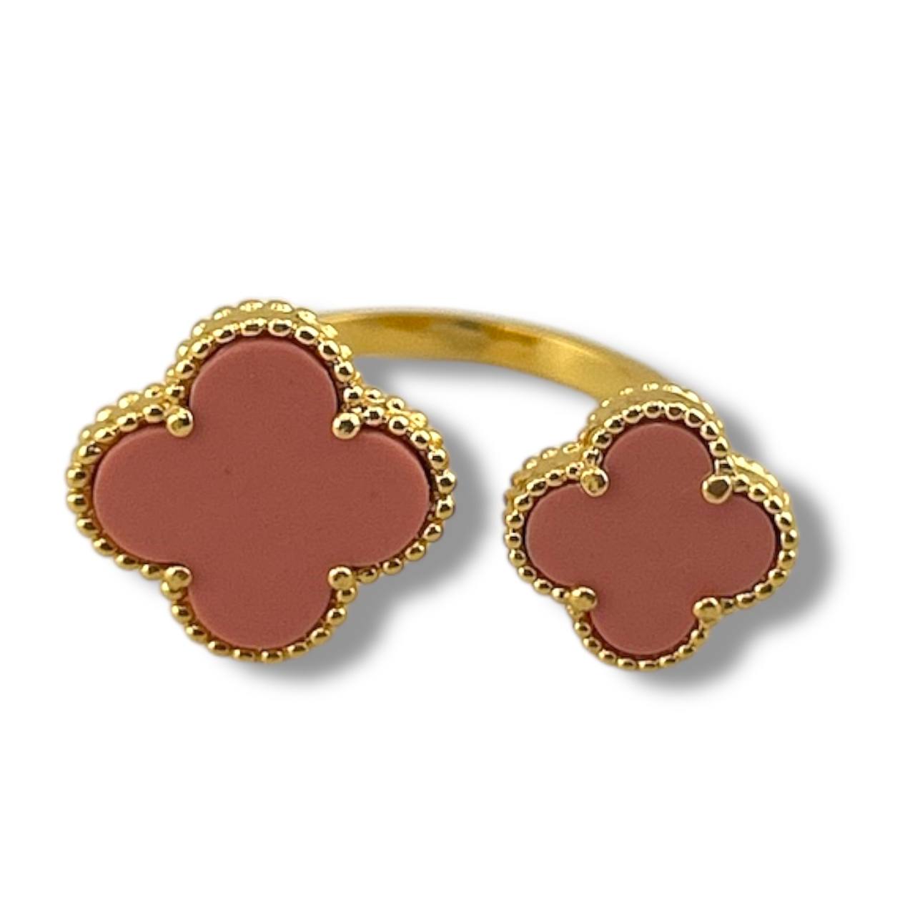Blossom Luxe Duo Ring – Gold Plated