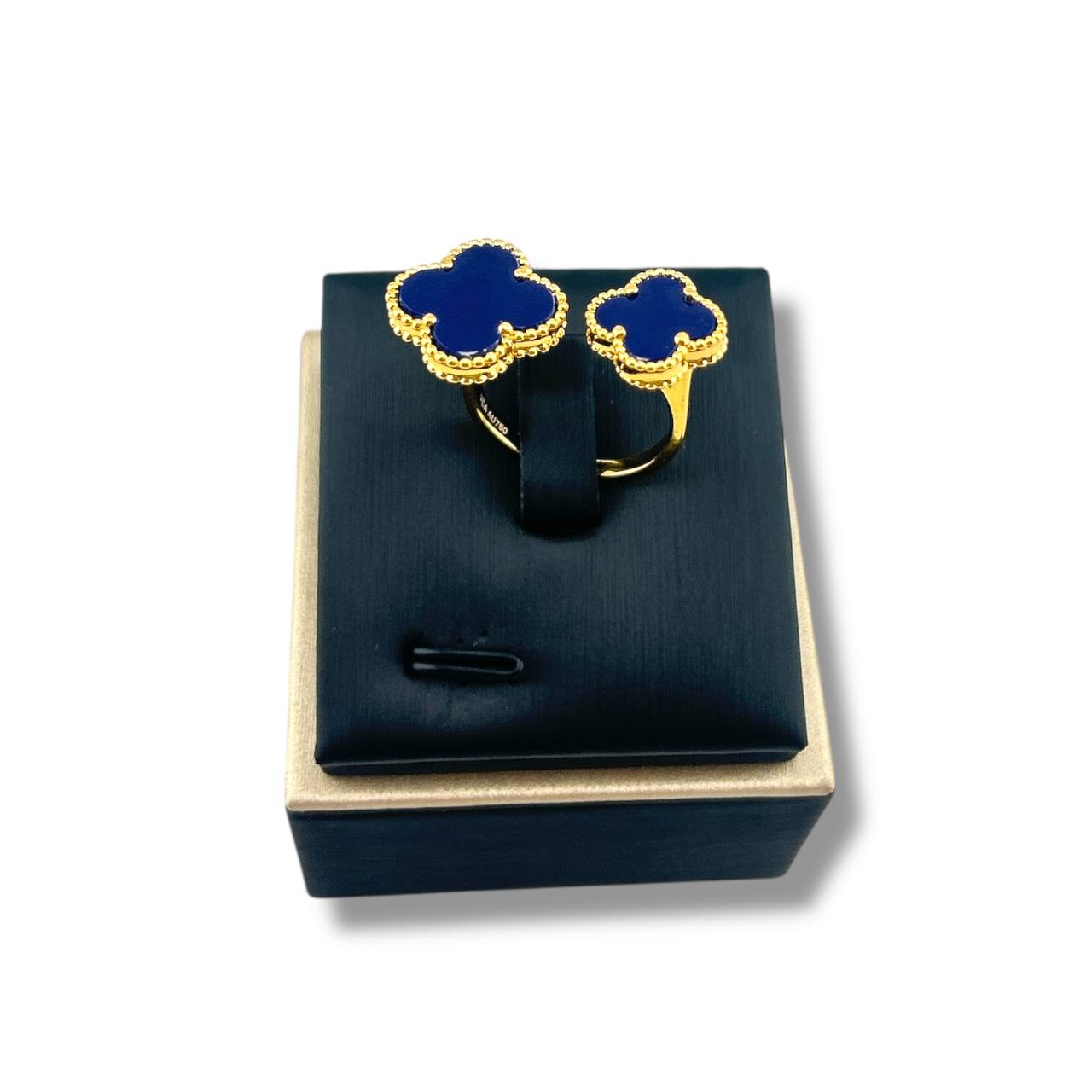 Blossom Luxe Duo Ring – Gold Plated