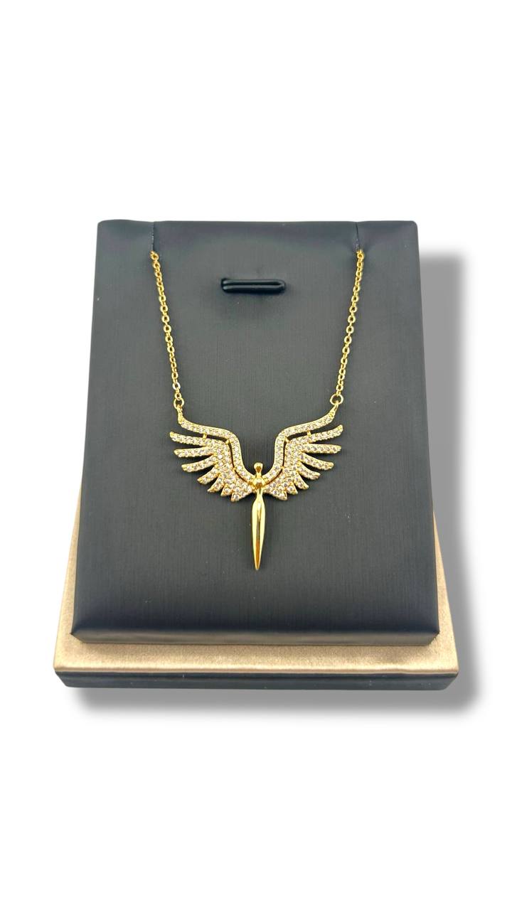 “Celestia” Winged Pendant Necklace