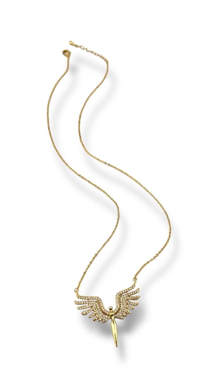 “Celestia” Winged Pendant Necklace