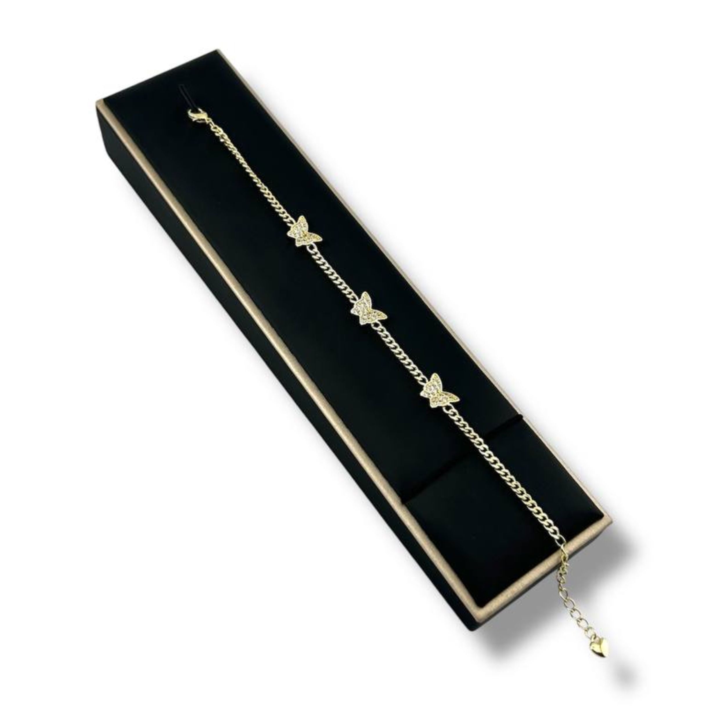 Golden Butterfly Garden Bracelet