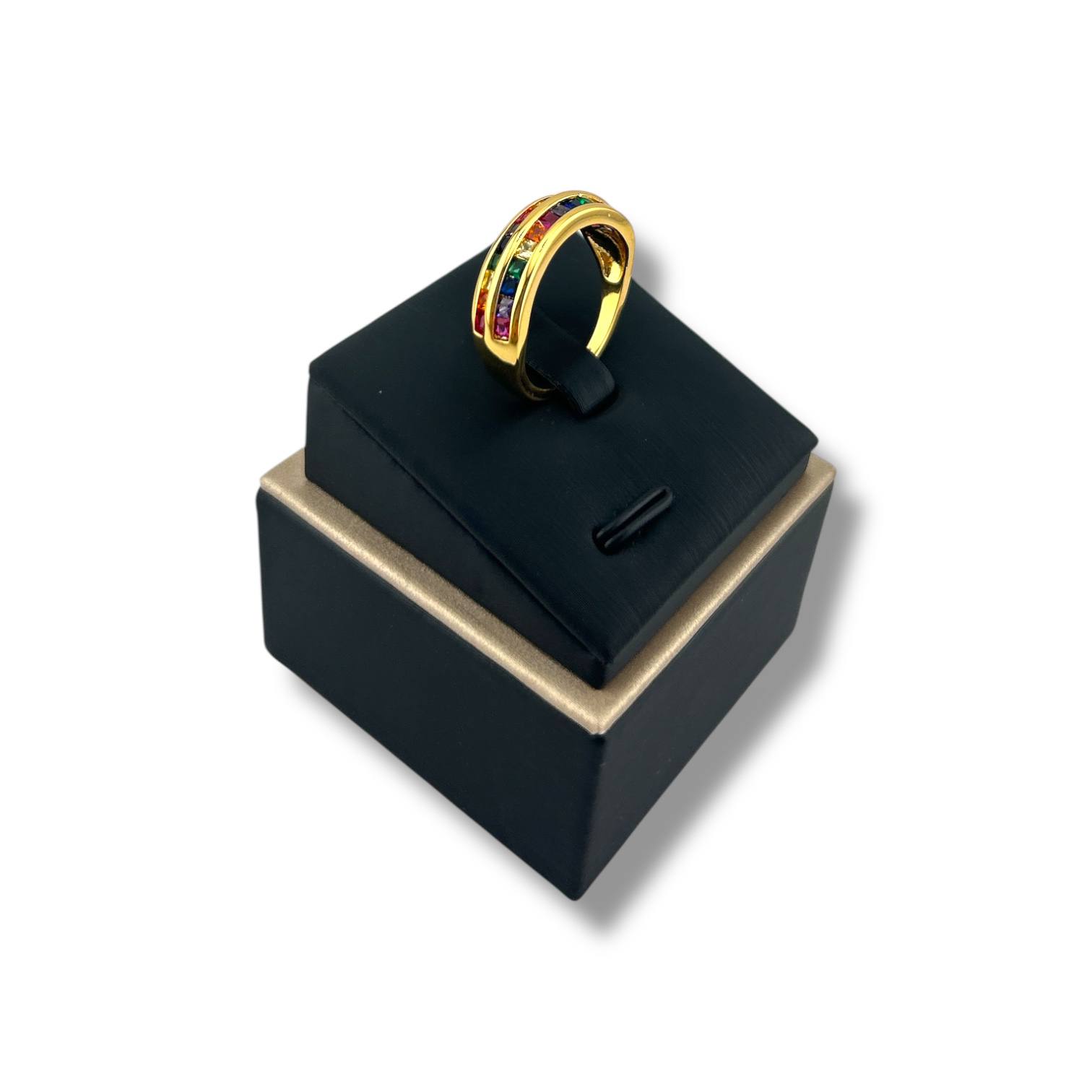 Rainbow Stack Band Ring 🌈