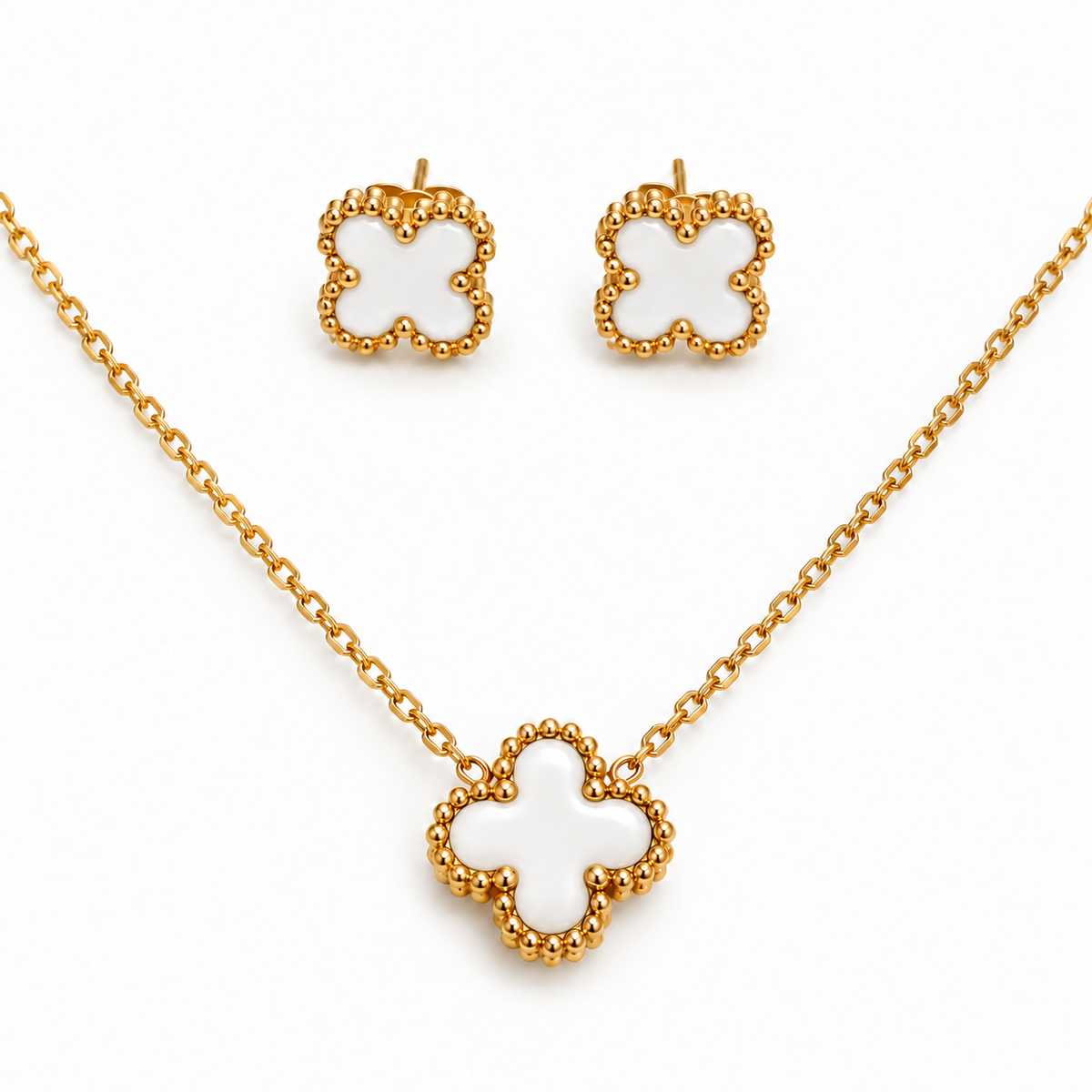 S.steel Clover Set – Graceful & Chic