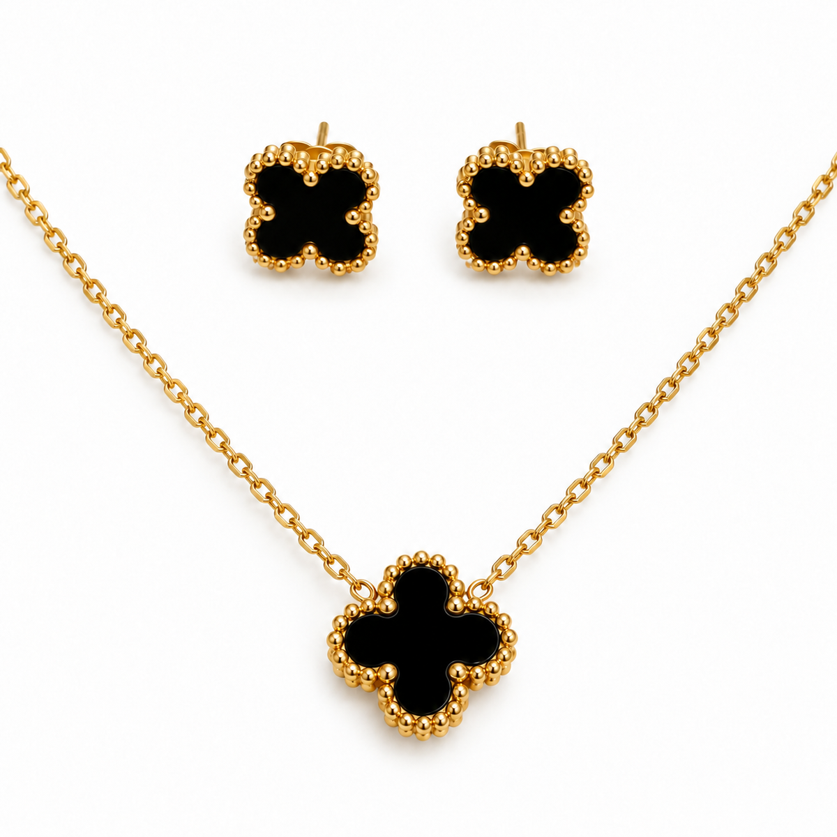 S.steel Clover Set – Graceful & Chic