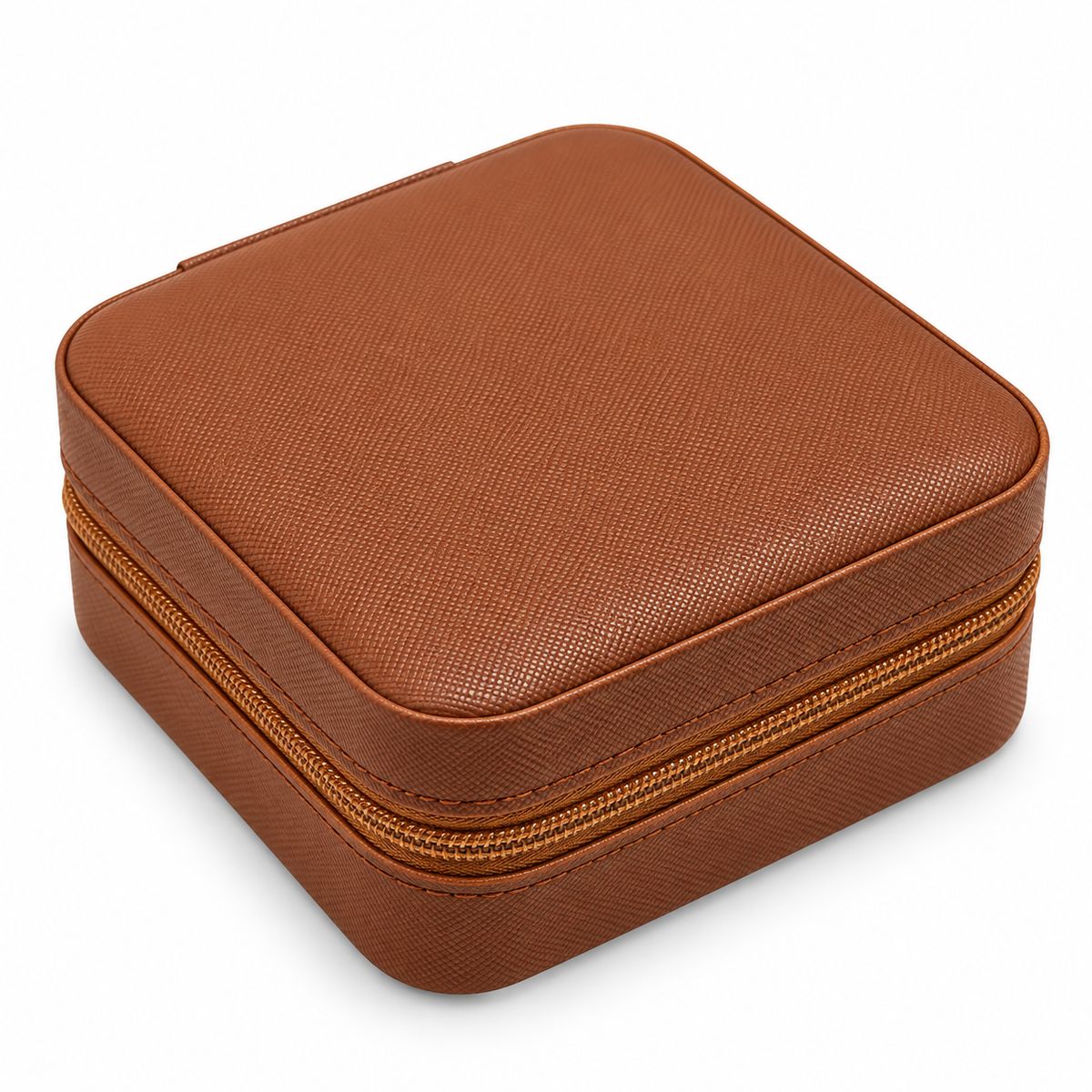 Elegant Travel Jewelry Organizer Box – Brown
