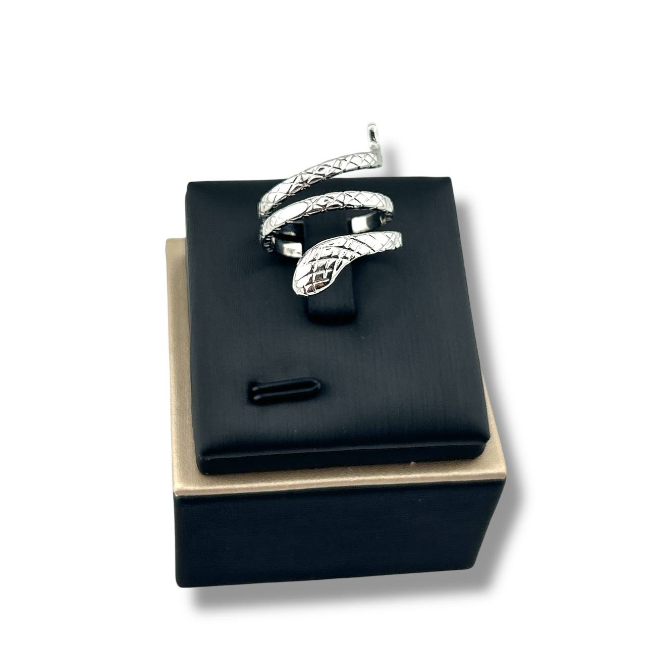 Silver Serpent Spiral Ring