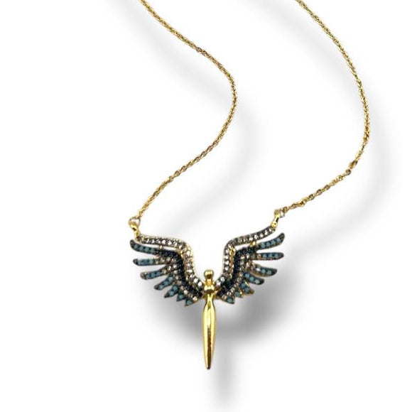 “Phoenix bird”Winged Pendant Necklace