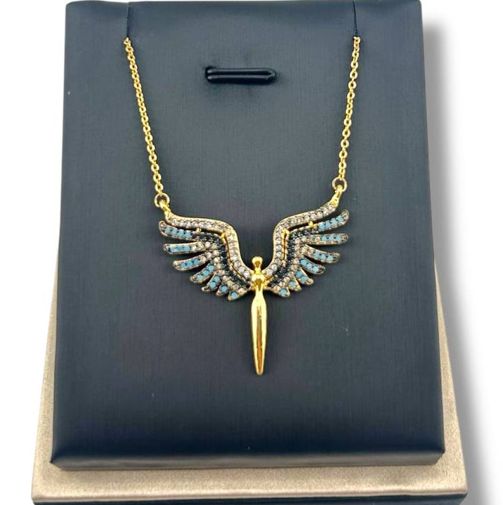 “Phoenix bird”Winged Pendant Necklace