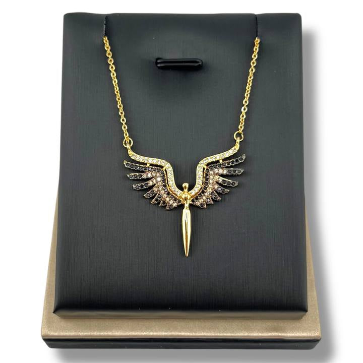 “Celestia” Winged Pendant Necklace