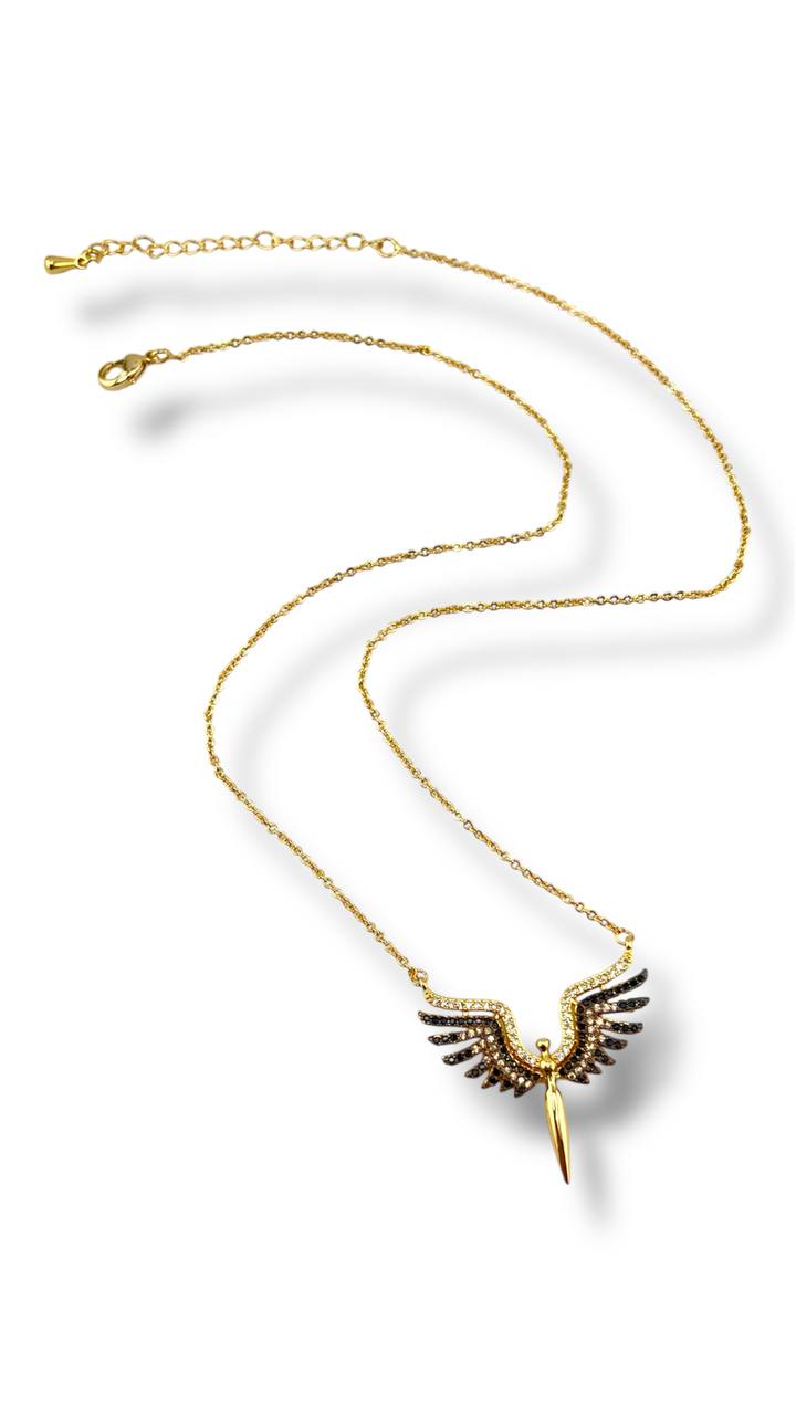 “Celestia” Winged Pendant Necklace
