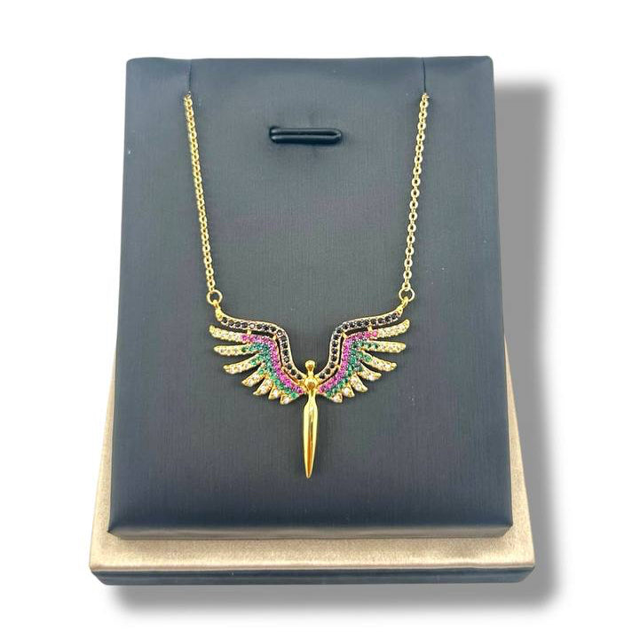 “Phoenix bird”Winged Pendant Necklace
