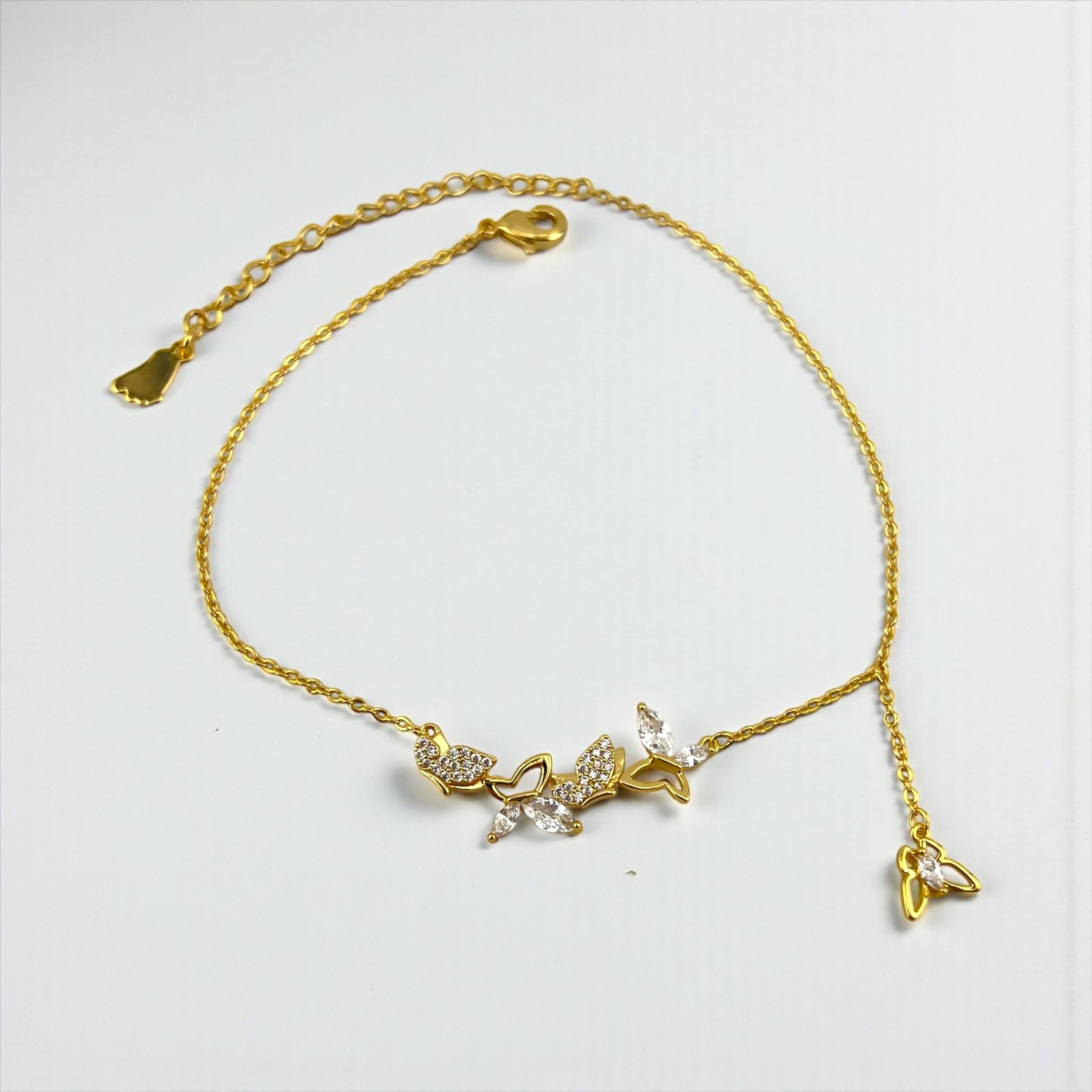 Golden Butterfly Anklet