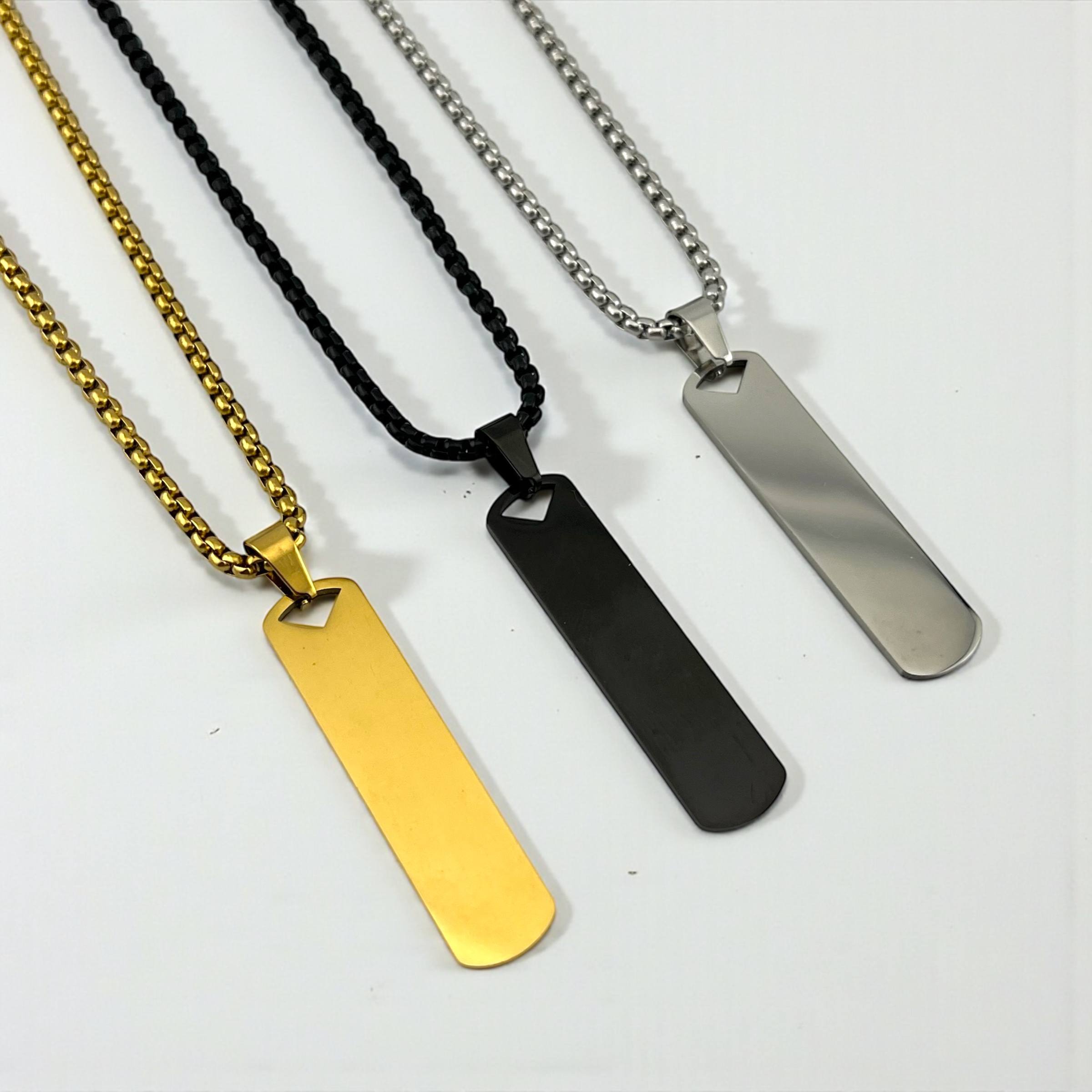 Minimal Bar Pendant Necklace (60cm)✨🔗