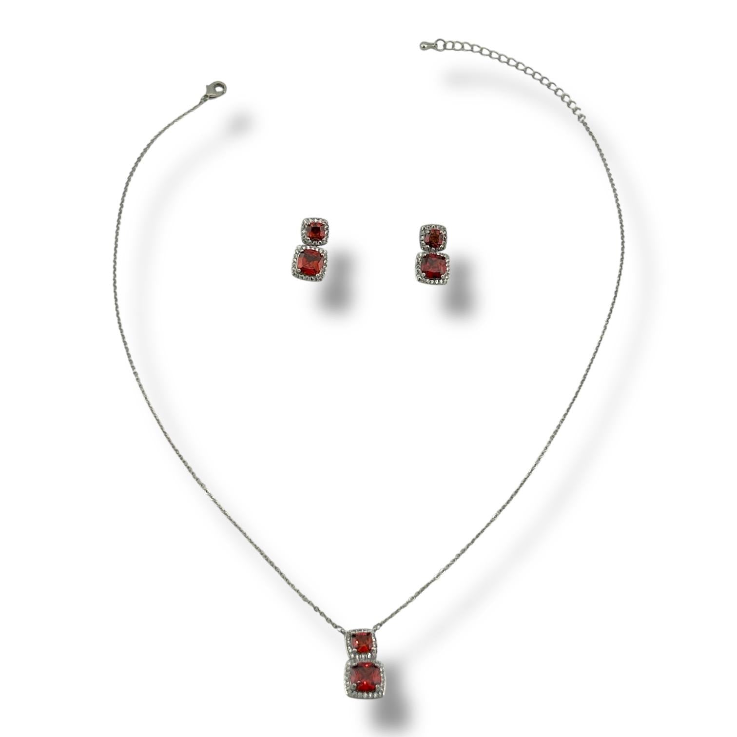 ❤️ Scarlet Glam Set – Red Crystal Elegance ✨