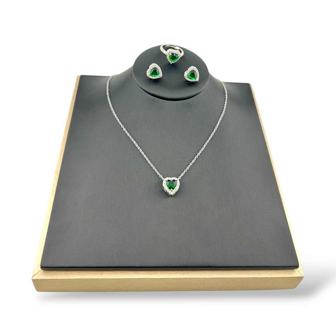 🤍 pandora Heart Set – Pure Sparkle in Silver 💫