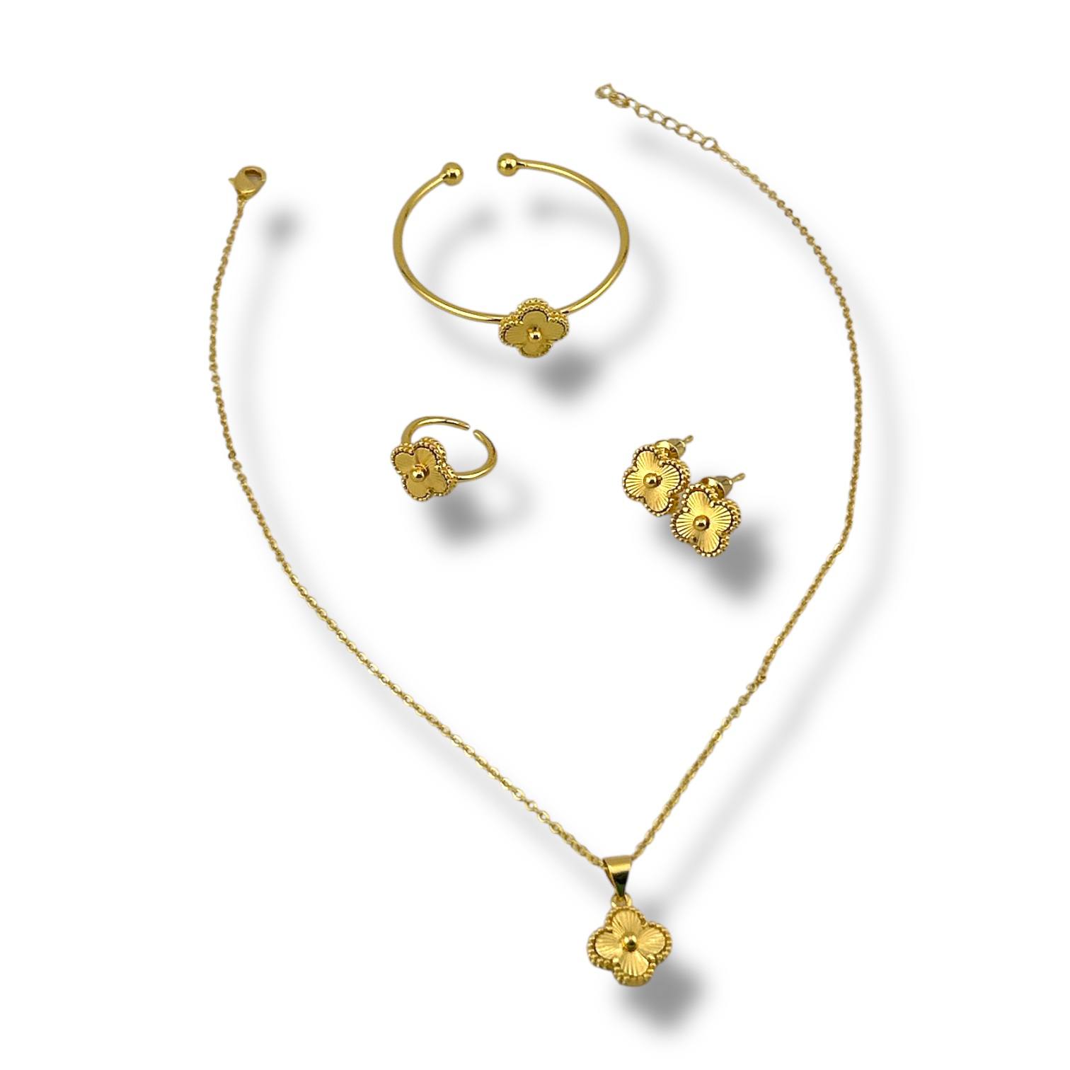 vancleef Golden Blossom Set – 4 Pieces