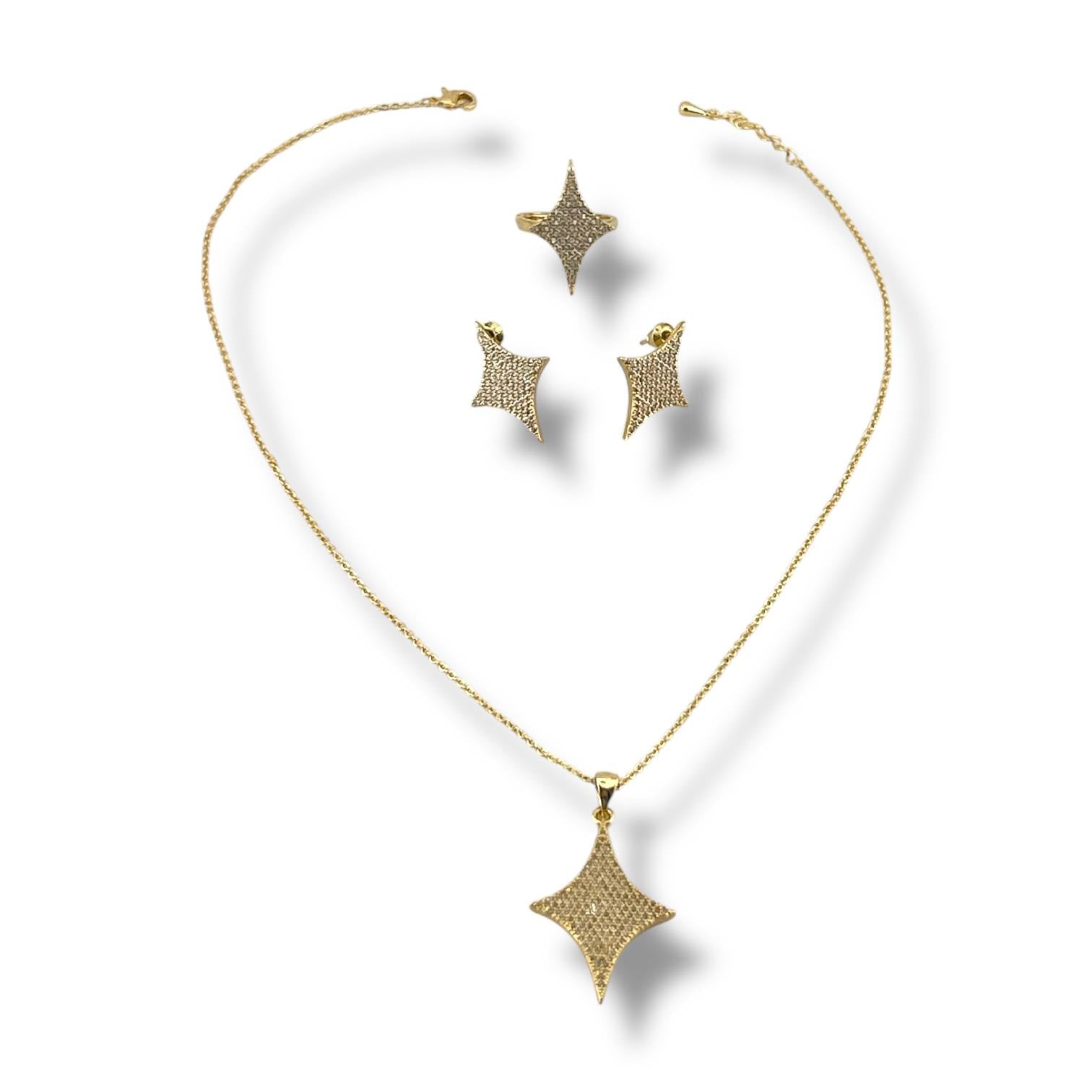 Starlight Glow Set – Necklace, Earrings & Ring
