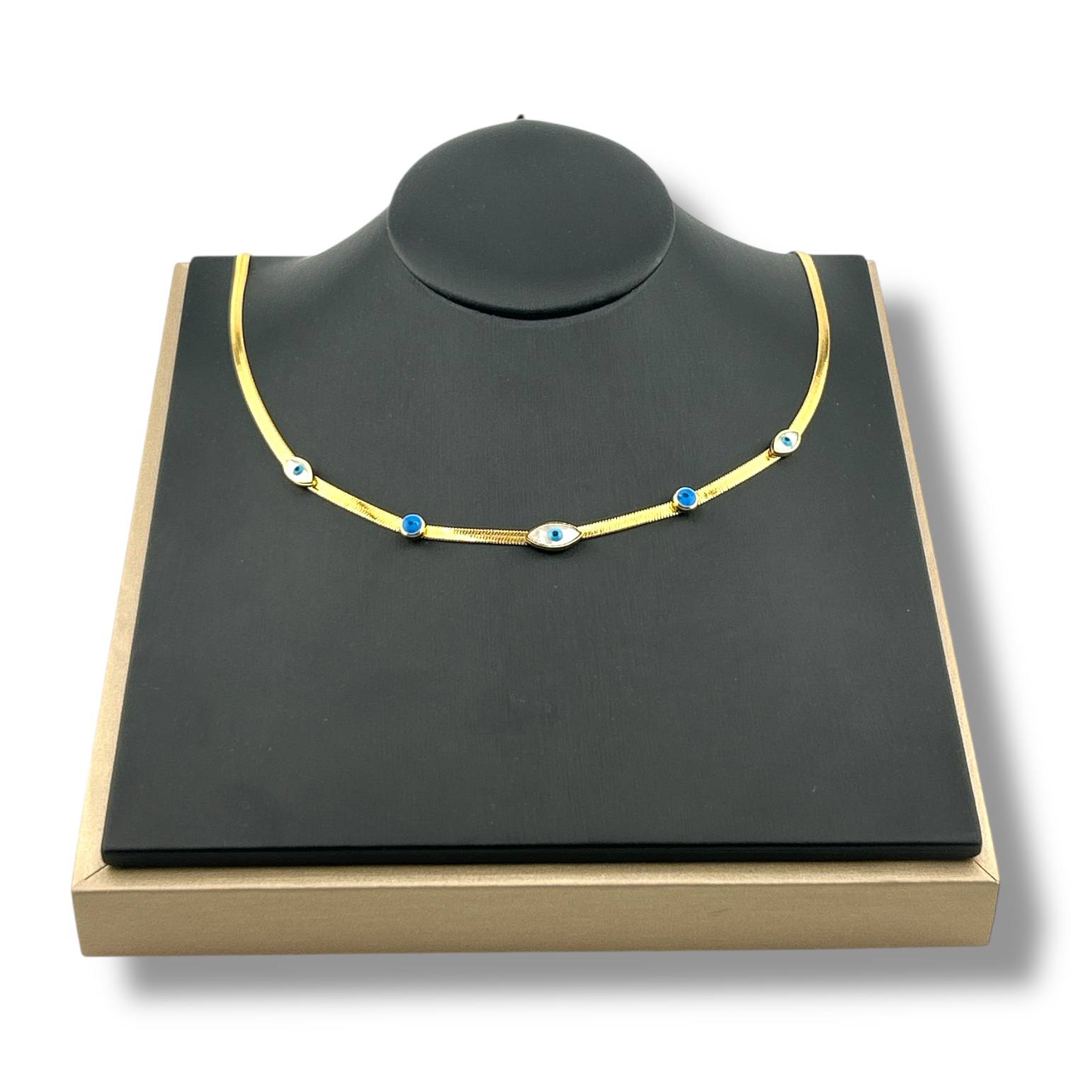Evil Eye Luxe Choker – Blue Protection Charm
